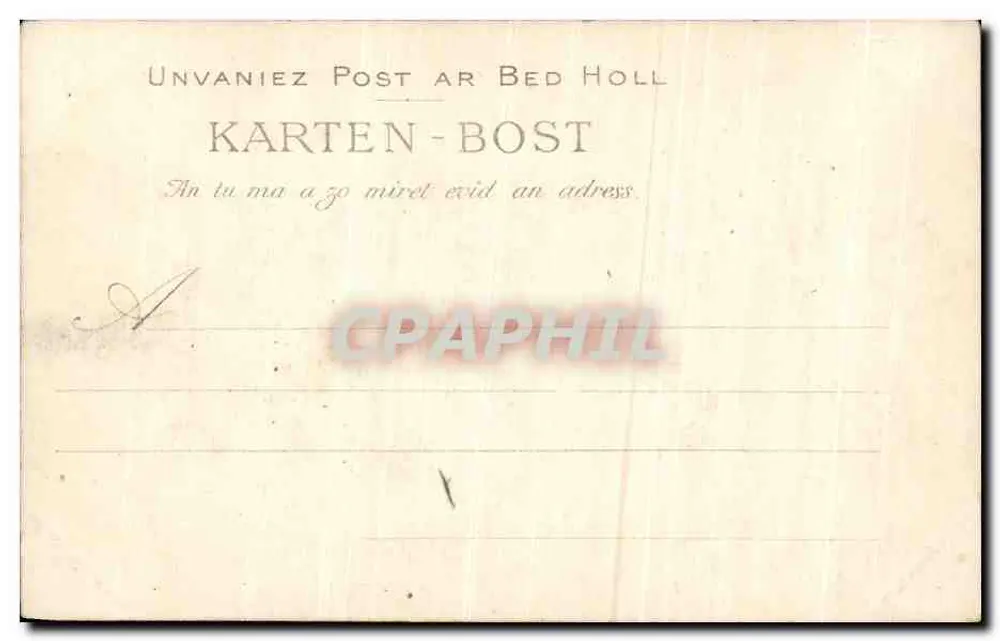 Brest — O Ponte Giratório Aberto — Editor Vilhain, n° 366 - Verso