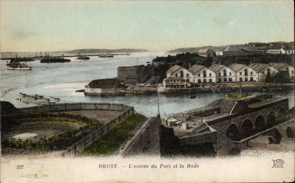 Brest — Der Eingang zum Hafen und die Bucht — JND Hot. n°227 - Vorderseite