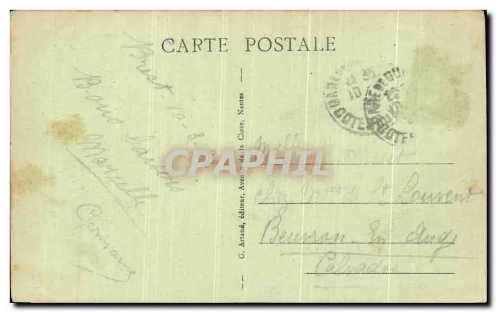 BREST - O Porto de Guerra — G. Artinud, editor, N°16 - Verso