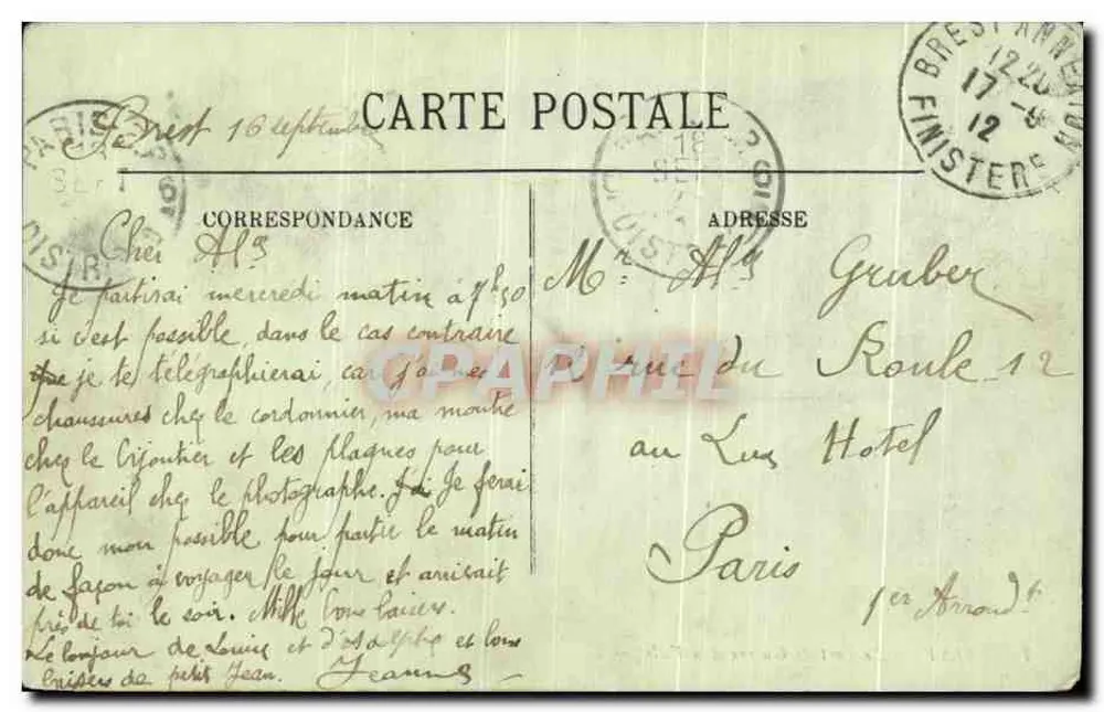 Brest — Der Kriegshafen und die Stadt — LL. - Rückseite