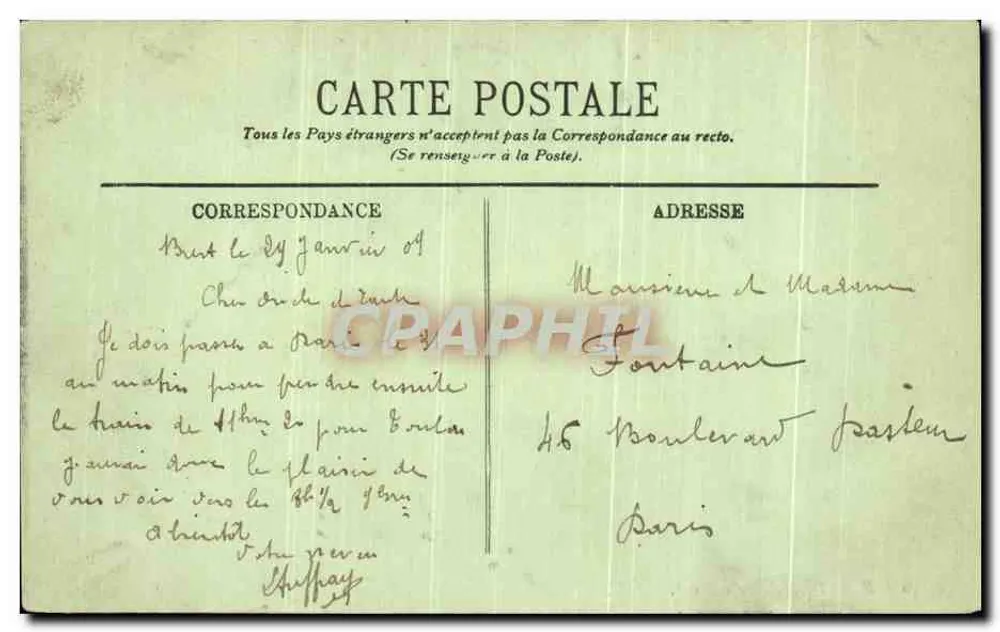 BREST — O Anteporte — LL. — Editor LL, n°30 - Verso