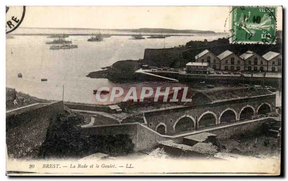 BREST — La Rade e il Goulet — LL. - Recto