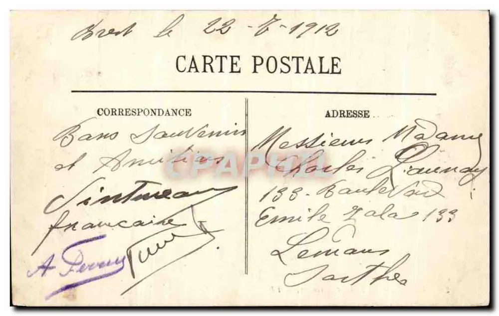 BREST — La Rade e il Goulet — LL. - Verso