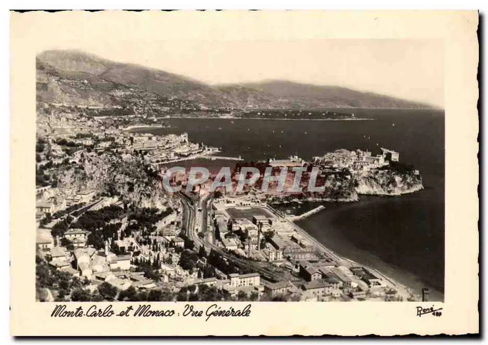 Monte Carlo e Mônaco — Vista Geral — Rens 489 - Frente
