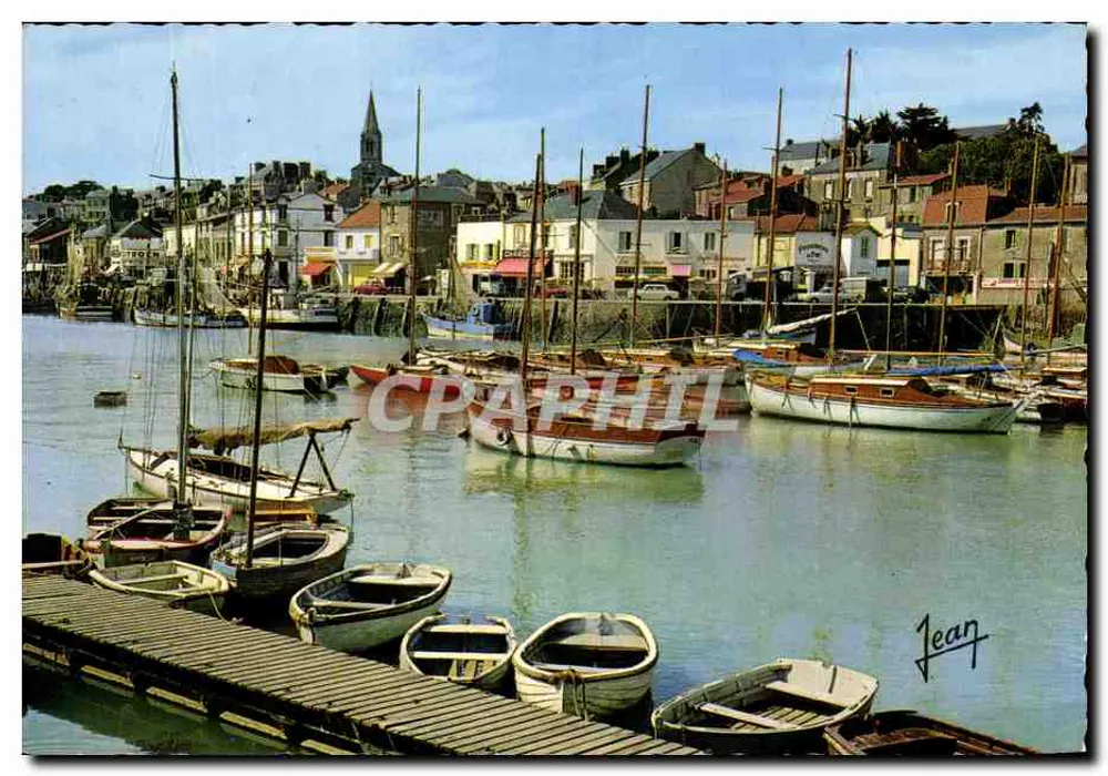 Porto de Pornic — Vista do porto com barcos — Les Éditions Audierne - Frente