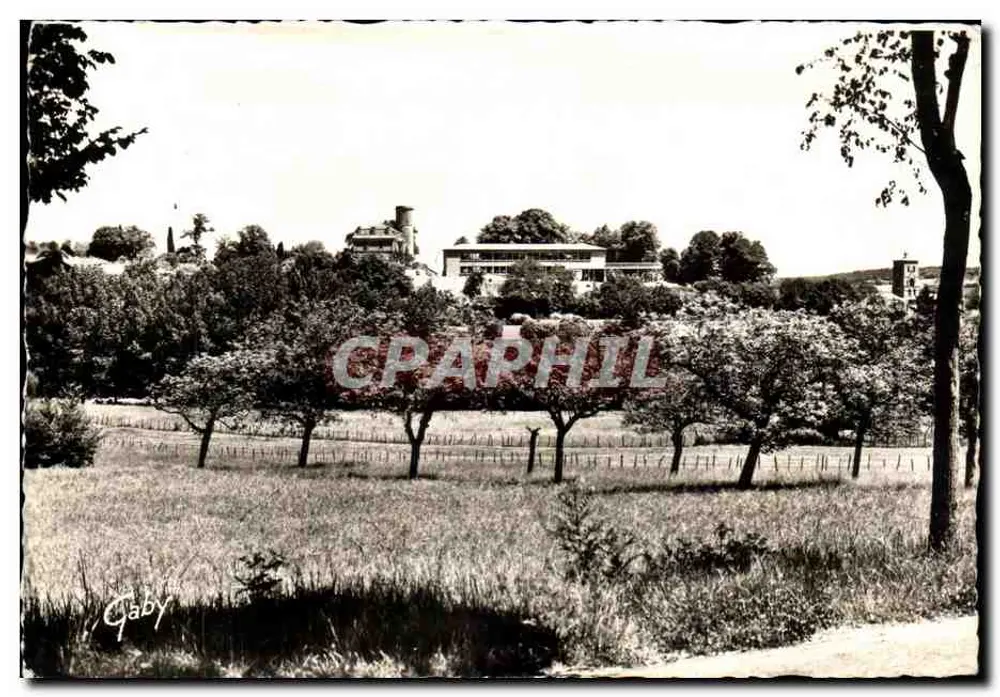 Blanzac (Charente) — Kirche rechts, Schloss links — Editions Gaby - Vorderseite