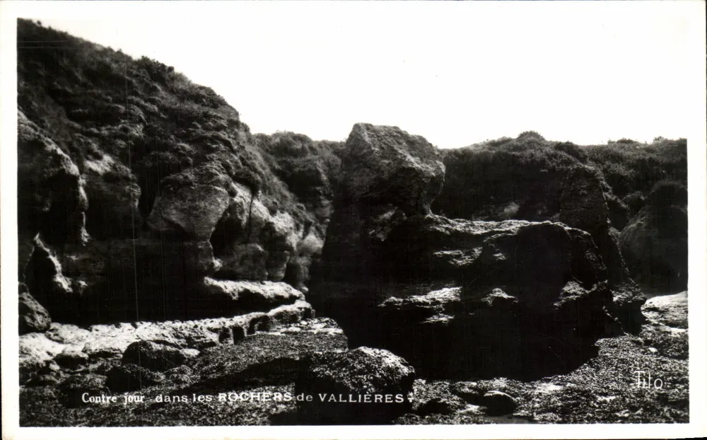 Rochers de Vallières — Rücklicht in den Felsen — Éditions M. Berjaud, Bordeaux - Vorderseite