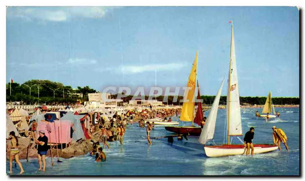 Saint-Georges-de-Diddonne — La playa a la hora del baño — Artaud Frères, Nantes - Anverso