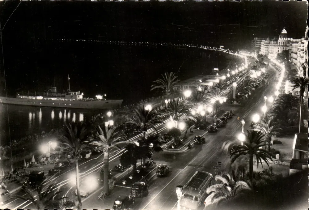 La Promenade des Anglais — notte — Edizioni d'Arte Montluet, n° 750 - Recto