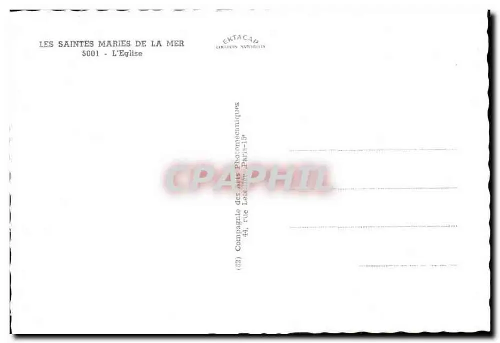 Les Saintes-Maries-de-la-Mer — La Chiesa — Ektacap - Verso