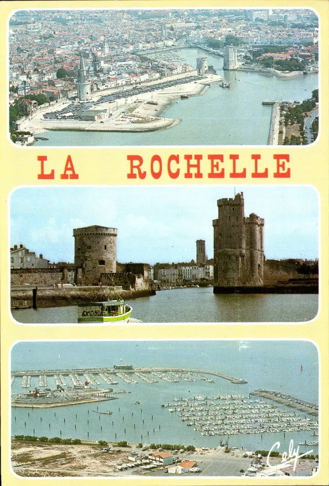La Rochelle — Allgemeiner Blick, Eingang zum Hafen, Der Hafen der Minimes — Éditions de Luxe, Nr. 6595 - Vorderseite