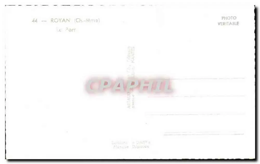 Royan — Le Port — Éditions GARY - Verso