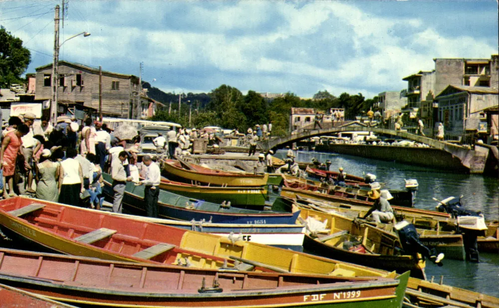 Fischmarkt in Fort-de-France — Martinique — Verlag Mexichrome, Nr. 5497 - Vorderseite