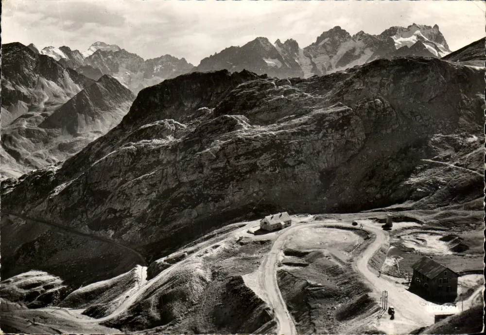 Chalet du Galibier — Panoramablick — Editions F. FRANCHECOMTE - Vorderseite