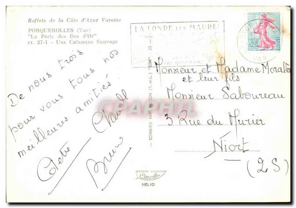 Porquerolles — 'La Perle des Îles d'Or' — Cimy - Rückseite