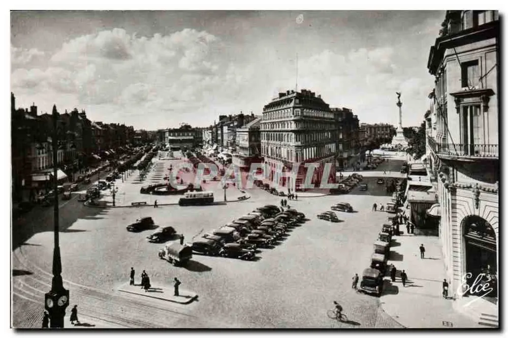Place de la Bourse — Luftbild — Verlag L. Chatigueau, Bordeaux - Vorderseite