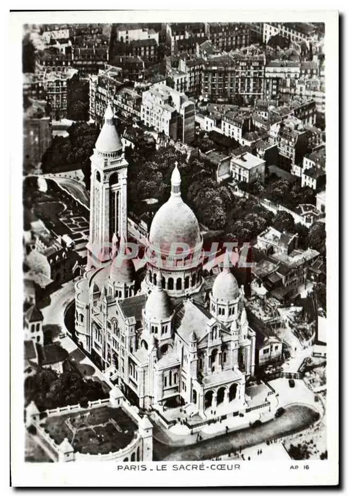 Paris - O Sacré-Cœur — vue aérea — Aéro-Photo, Paris (4) - Frente