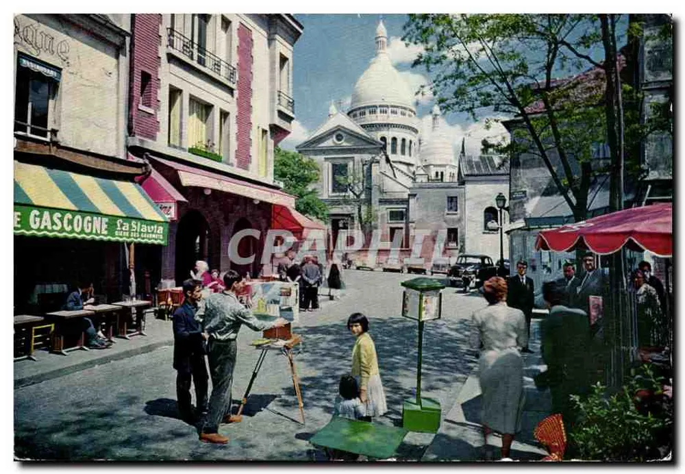 Montmartre — Place du Tertre — Panoramawas, Paris - Vorderseite