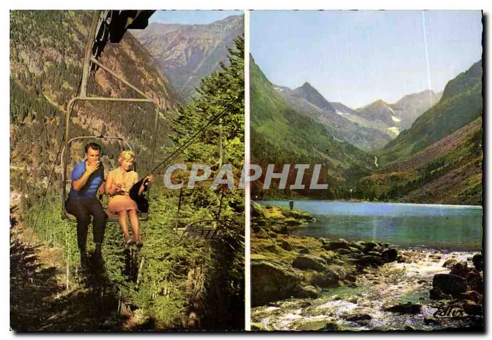 Ankunft des Télésiège — See Gaube (1789 m) — Verlag Zeller - Vorderseite