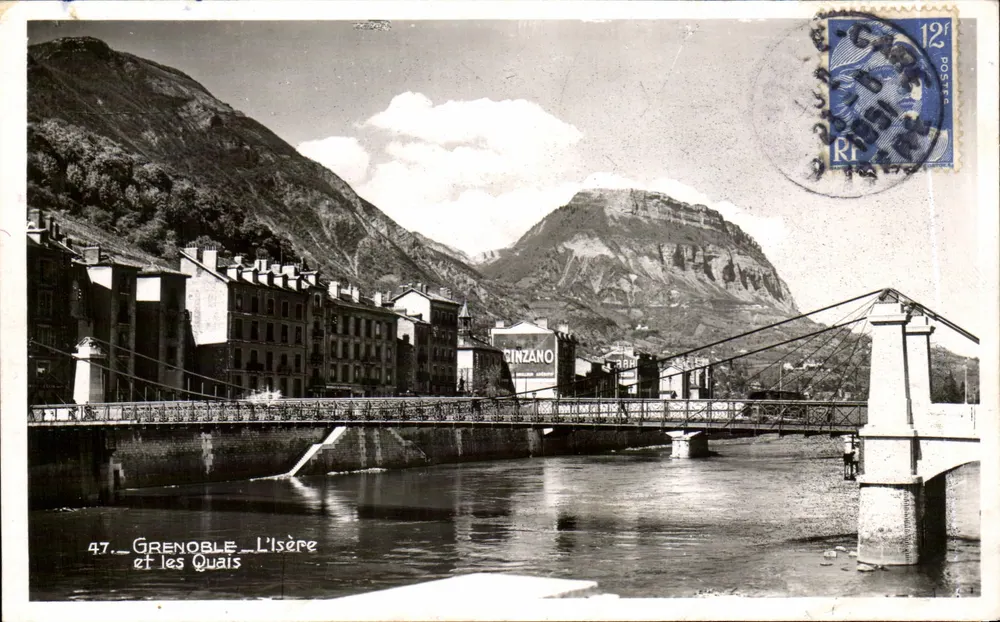 Grenoble - A Isère e os Quais — 47 — Edição La Cigogne - Frente