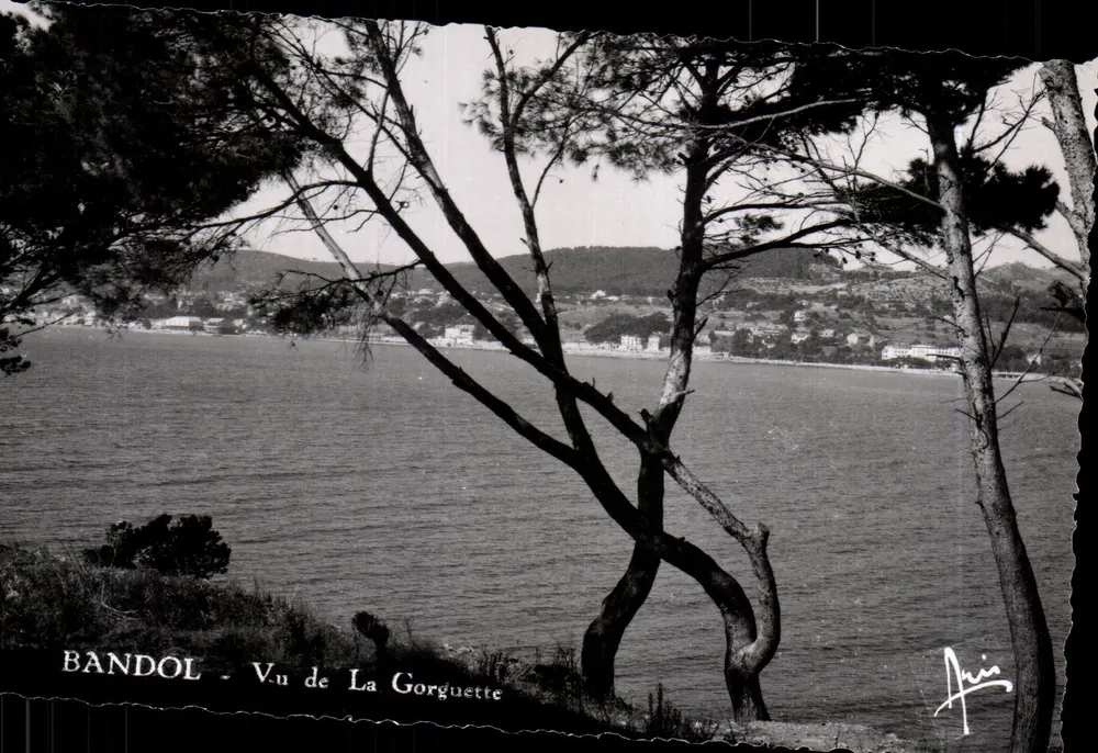 Bandol - Vista de La Gorguette — vista do mar e colinas — editor ARIS - Frente