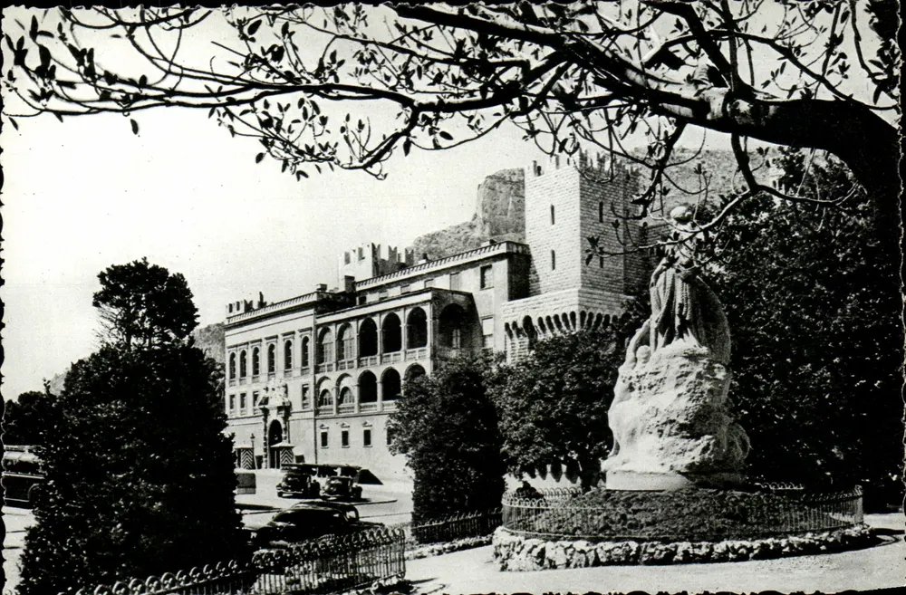 Palácio do Príncipe e Monumento comemorativo do 25º aniversário do reinado de S.A.S. o Príncipe Albert I — Mônaco, Edição Monaco Publicidade, n° 043465 - Frente