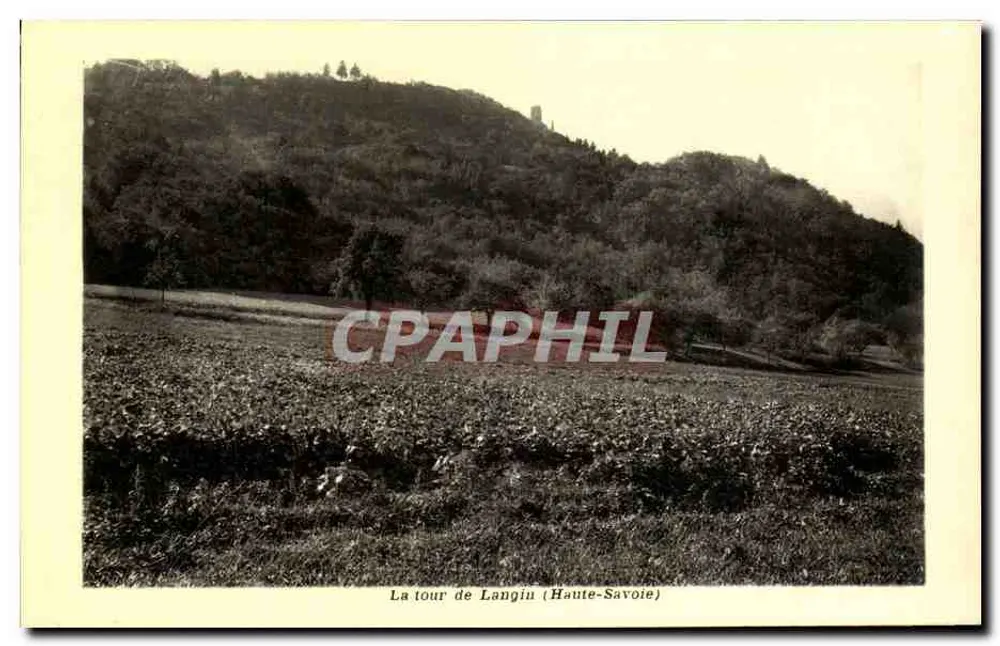 लांगिन की टॉवर (हाउट-सैवोय) — पैनोरमिक दृश्य — कोई प्रकाशक या श्रृंखला संख्या दृश्यमान नहीं - आगे