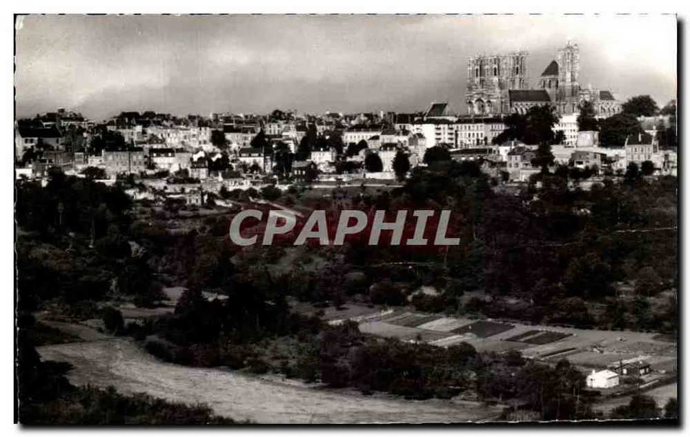 Laon (Aisne) — Vista geral — Reprodução proibida. Editor: Foto verdadeira do Bonore. - Frente