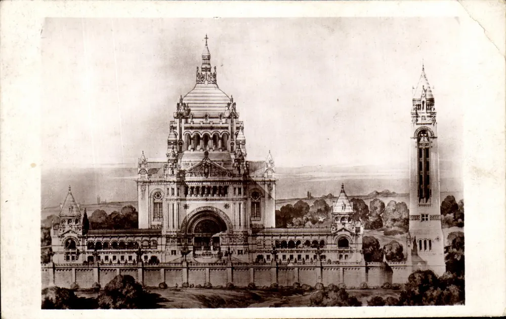 La Basilique de Lourdes — projet d'ensemble — Édition C. B. Lévy - Voorkant