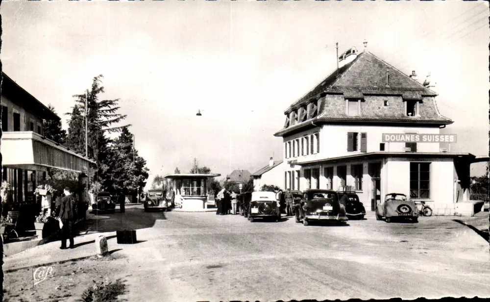 Zollamt Perly — ST-JULIEN-en-GENEVOIS — C.A.P. — Real Photo - Vorderseite