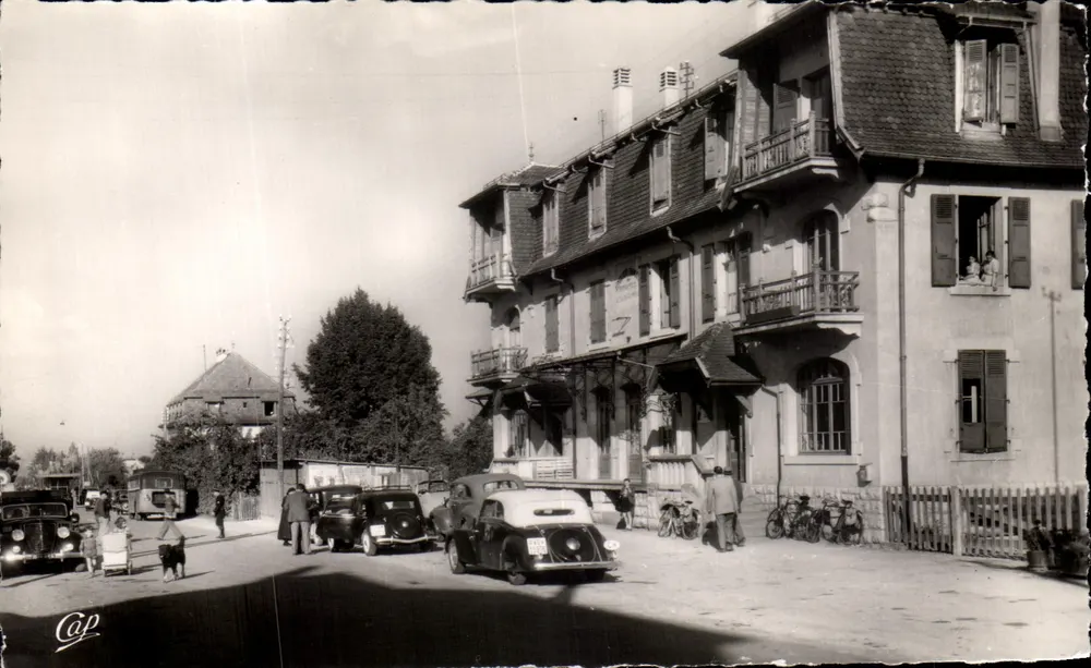 St-Julien-en-Genevois — Die französische Zollstelle — Vintage Postcard/Antike Ansichtskarte - Vorderseite