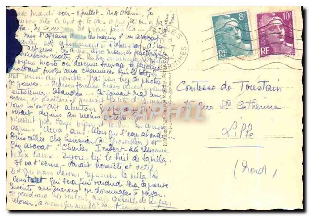 Menton: Garavan e o Porto — Plene 404 - Verso