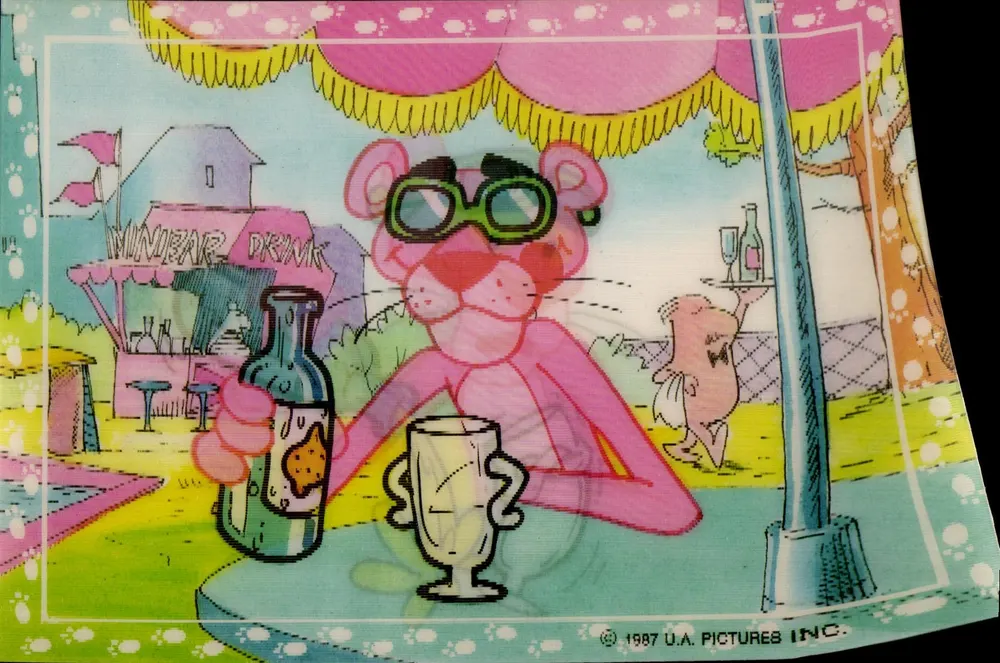 Pink Panther — au bar — éditeur U.A. Pictures Inc. © 1987 - Frente