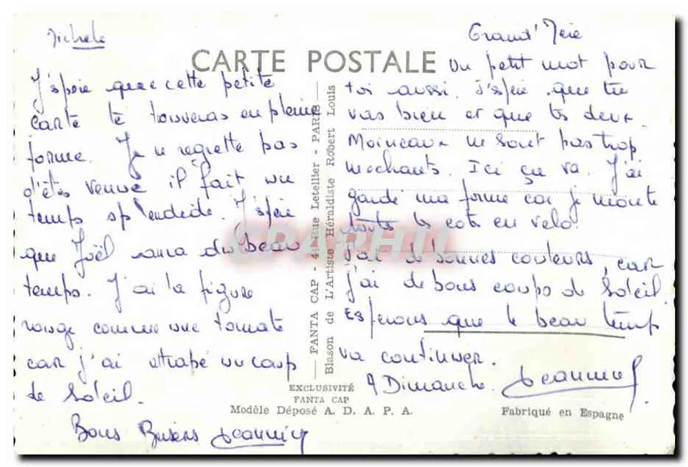 Ormande — traje tradicional — Fanta Cap - Verso