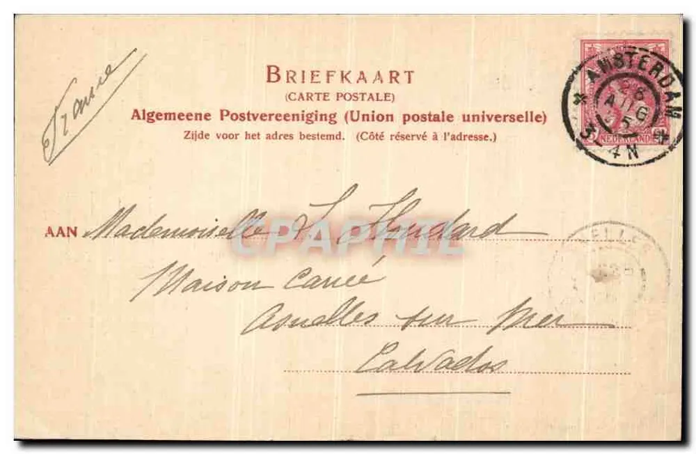 Vijverberg und Voorhout — Den Haag — Dr. Trenkler Co., Leipzig, Nr. 12322 - Rückseite