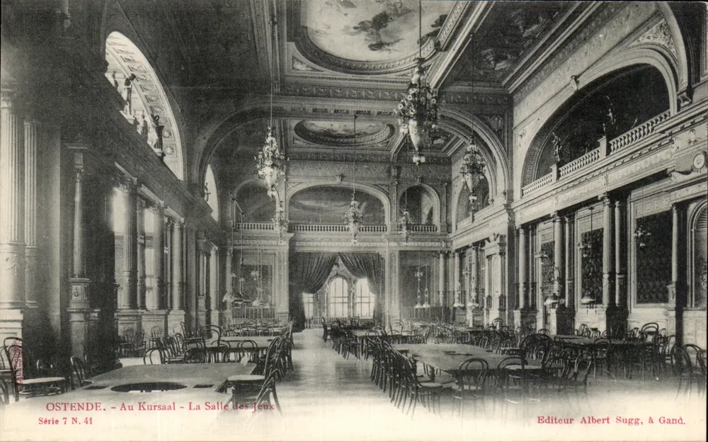 Ostend - Im Kursaal - Die Spielhalle — Verlag Albert Sugg, in Gent, Serie 7 N.41 - Vorderseite