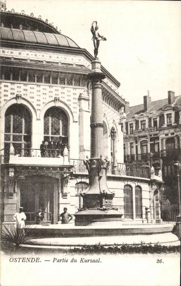 Ostende — Parte do Kursaal — Th. van den Heuvel, editor, n° 26 - Frente