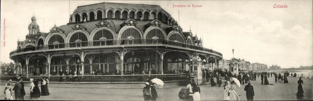 Panorama des Kursaals — Ostende — Verlag: P. Delaunay & Cie, n° 206 - Vorderseite