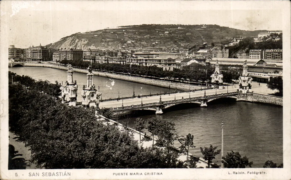 San Sebastián — Brücke Maria Cristina — L. Reisin, Fotograf - Vorderseite