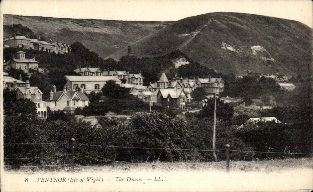 Ventnor (Ilha de Wight) — The Downs — LL. — Série 8 - Frente
