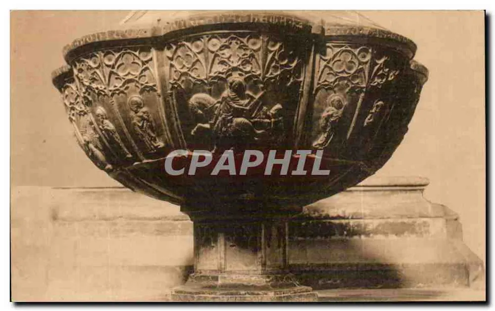 Bronze-Baptisterium des Doms von Mainz — ca. 1328 — Frz. Krost, Leichhof 32, Mainz 1910 - Vorderseite