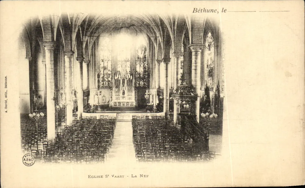 बेथुन, चर्च सेंट-वास्ट - ला नेफ — ए. डेविड, एड. बेथुन, 1904 - आगे