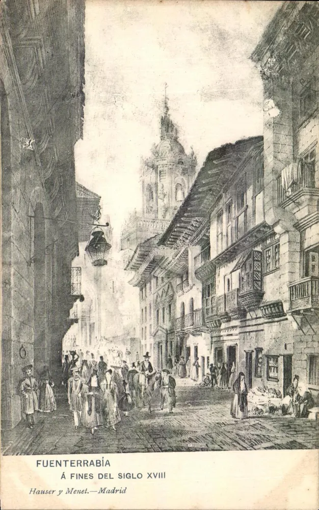 Fuenterrabía — Ende des 18. Jahrhunderts — Hauser y Menet, Madrid - Vorderseite