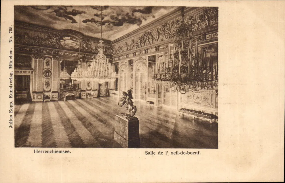 Oculus-Saal — Herrenchiemsee — Julius Kopp, München, Nr. 705 - Vorderseite