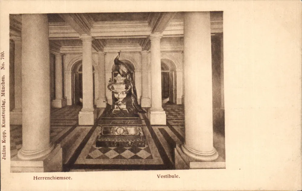 Vestíbulo — Herrenchiemsee — Julius Kopp, München, No. 700 - Frente