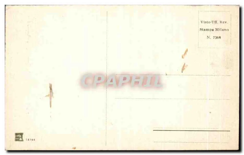 Genua - Kerk van de Heilige Verkondiging (Binnenkant) — Stampa Milano N. 7368 - Achterkant