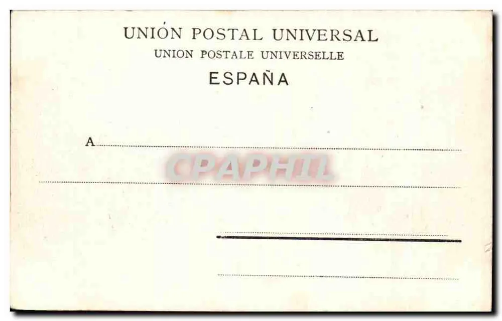 Cadiz - Plaats van de Constitutie — uitgever P.Z. n° 10493 - Achterkant