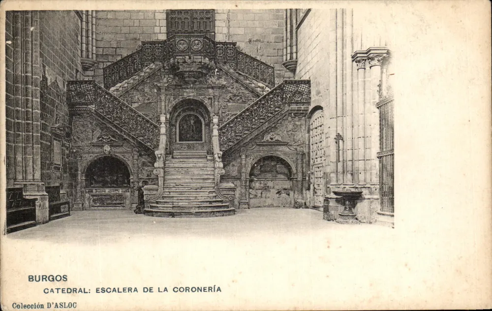 Burgos - Kathedrale: Escalera de la Coronería — Sammlung D'ASLOC - Vorderseite