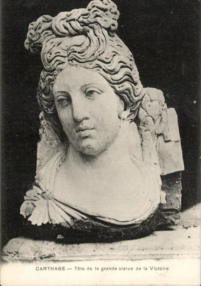 Carthage — Kopf der großen Statue der Siegesgöttin - Vorderseite