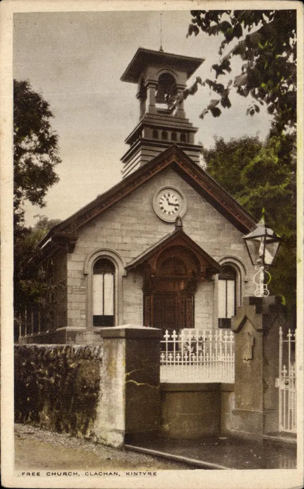Iglesia libre, Clachan, Kintyre — editor no visible, serie no identificable - Anverso
